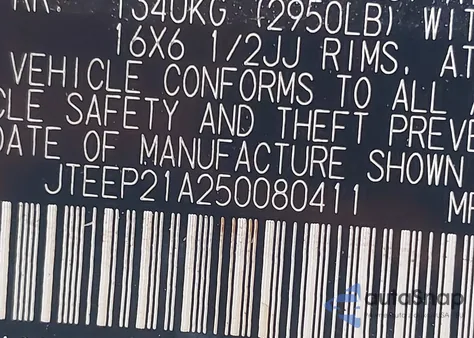 2005 Toyota Highlander V6 из США, поврежденный, VIN JTEEP21A250080411